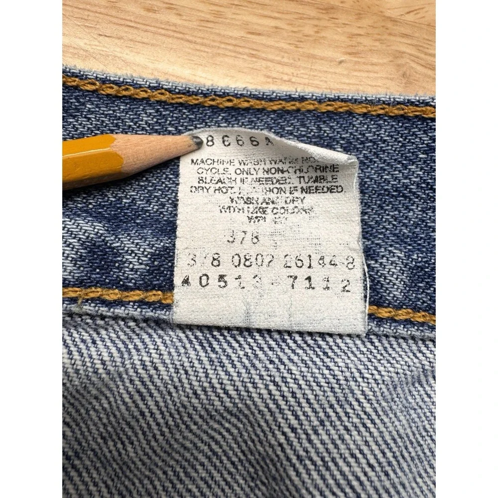 Levis 517 Bootcut Vintage Denim‎ Blue Jeans Men's 36x34 Distressed Y2K *see